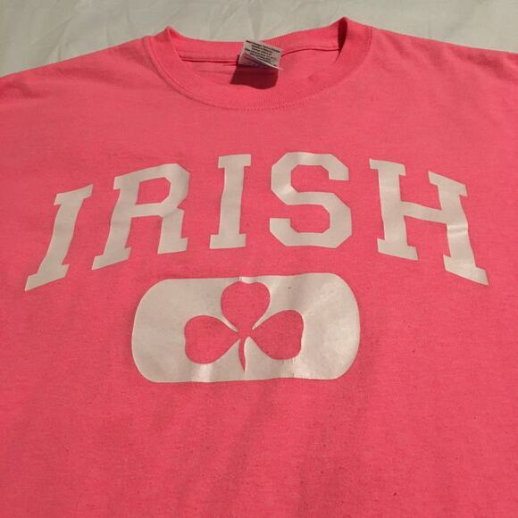 Pink St. Patrick's Day Irish shirt  Medium - Picture 1 of 5